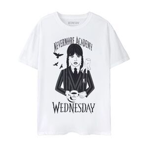 Wednesday Womens/Ladies Tea Short-Sleeved T-Shirt / White